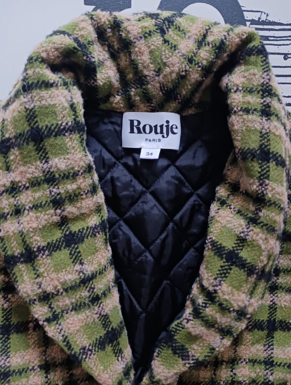 NWOT Rouje Wool/ Alpaca Blended Jacket Size 34 , US Size XS - Picture 5 of 15